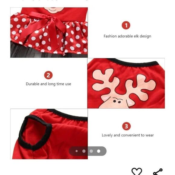 NWOT EVERPET CHRISTMAS DRESS - Picture 7 of 7